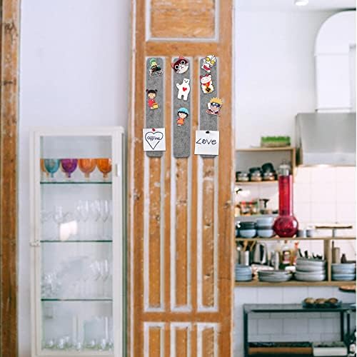 8 парчиња Мала огласни табли почувствуваа табли со ленти за wallsидови како канцелариски украси за домашни училници со 40 иглички