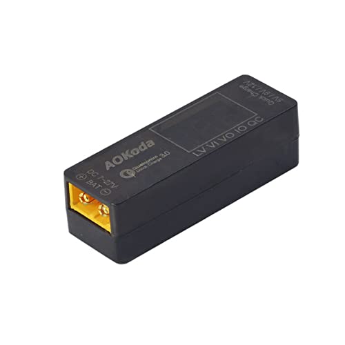 Adapter lipo to USB конвертор QC3.0 Адаптер Брз полнач за таблет за паметни телефони компјутер Липо батерии Индикатор за тестер