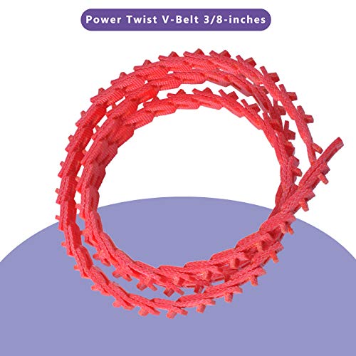 10ft Twist Twist V Belt, 3/8 инчи *10 стапки Прилагодлив линк за појас Z Type for Lates Table Saws и алатка за обработка на дрво