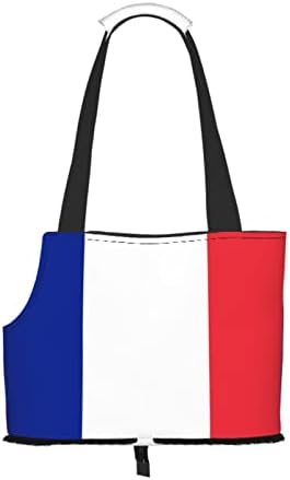 Мека Еднострана Торба За Носач За Миленичиња За Патувања Франција-Знаме-Сино-Бело - Црвена Пренослива Мала Чанта За Носач За