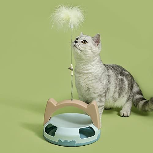 Интерактивна играчка за мачки Rygrzj за затворена мачка, електронски играчки за загатки за мачки, електрична играчка со мачки