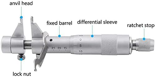 н / Спирален Микрометар 5-30мм Внатрешен Микрометар За Мерење Нерѓосувачки Челик Рачни Алатки За Мерење На Микрометар од 5-30мм