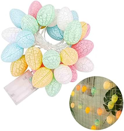 Kuyyfds Велигденски светла, светло за велигденска жица, украси на велигденски светла, јајца од самовила за јајца, светла во форма на