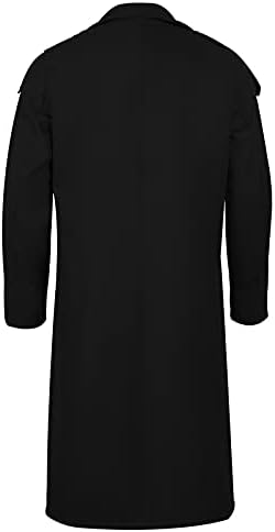 IOPQO Американски фудбалски јакни за мажи за машка зимска мода канцеларија солидна боја издолжена јакна маички маички палта