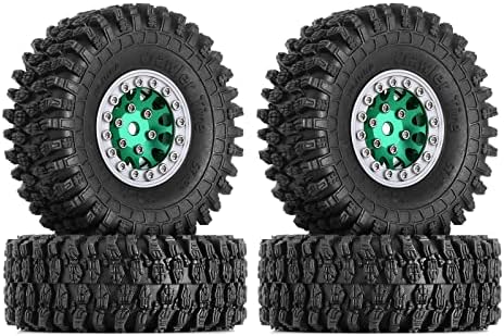 Injora 1,0 Beadlock Wheel S5 Супер меки лепливи гуми за ползи за TRX4M аксијална AX24 SCX24 FCX24 ENDURO24 Надградба, 57 * 22mm