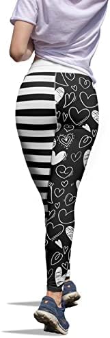 Викилеб ленти женски пилатес кои работат за јога печатење lovesубовни хеланки ден панталони панталони за в Valentубените девојки јога панталони