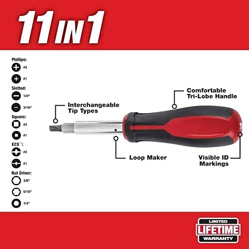 За Милвоки 48-22-2760 11-во-1 мулти-врзан шрафцигер со битови на возачот на ECX