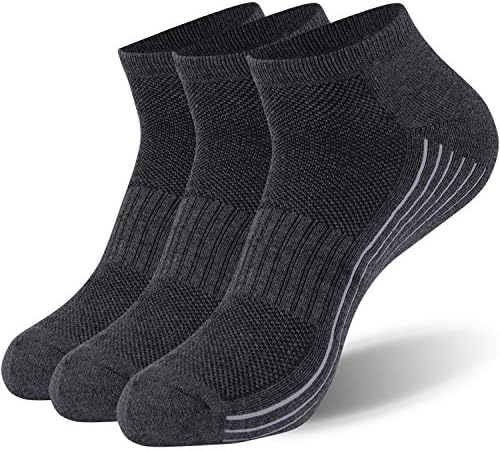 SuBamboo чорапи, Unisex Cushioned Comestifice Willing Onglue/Crew тренингот Чорапи за пешачење 3/6 пара