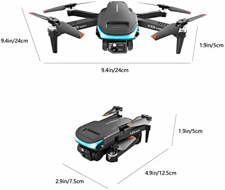 Xunion Drone со двојно 4K HD FPV камера далечински управувачки играчки Подароци за момчиња девојчиња со надморска височина