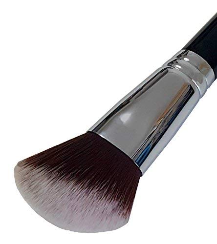 Synthetic Blush Brush и Bronzer Brush - Angled Cabuki Brush Brush: Премиум фондација четка совршена за контурирање на лице и истакнување со