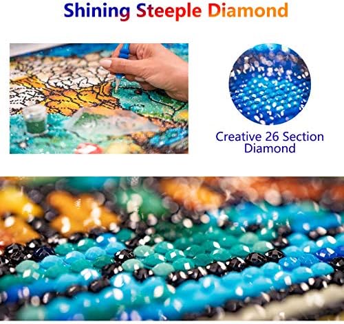 5д дијамантски сликарство Шамрок Св.Патрик Ден, Калиози по број комплети боја со дијаманти уметнички занаетчиски занаетчиски