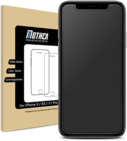 Motca Matte Заштитник На Екранот Компатибилен со IPHONE XS/iPhone X/iPhone 11 Pro Анти-Отсјај &засилувач; Анти-Отпечаток Калено Стакло Јасен