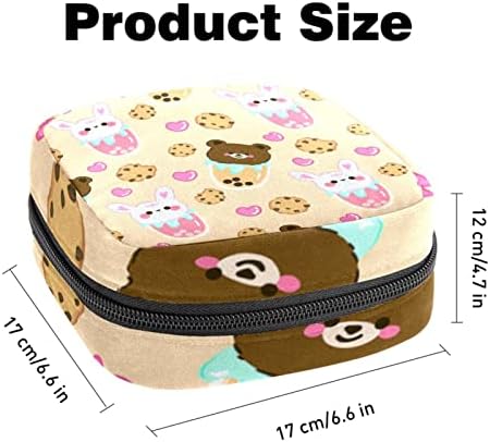 Зајак мечка Период торба санитарна торба за чување на салфетки за чување тампони за патувања собираат торба за женска нега санитарна