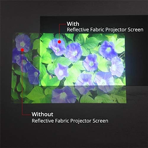 GPPZM 16: 9 Екран за рефлексивен проектор за осветленост со голема осветленост 60 72 84 100 120 130 инчи екранот на ткаенината