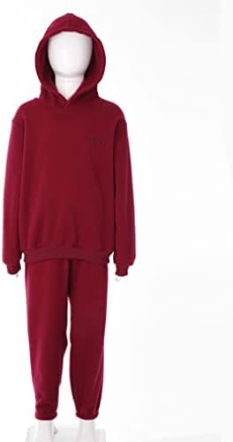 Freebily Kids Unisex Fleece Tracksuit Hoodie Pullover Tops со џемпери постави модни топло спортски облека од потта