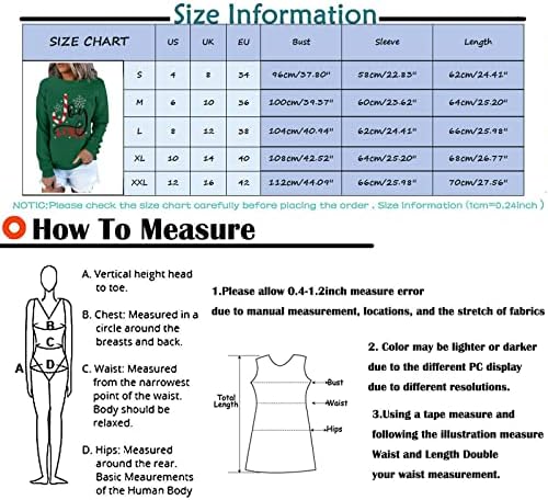 Beumensенски женски чирстима буква печати долги ракави џемпери Божиќни обични маици О вратот Топли Божиќ пулвер врвови