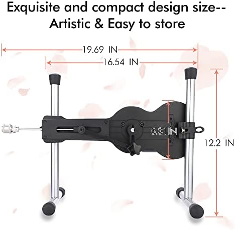 Auxfun Sex Machine Thrusting Dildos Автоматска Loveубов машина за жени со 3,5 '' адаптер за вшмукување чаша, ебам машини пиштол ezfunlok