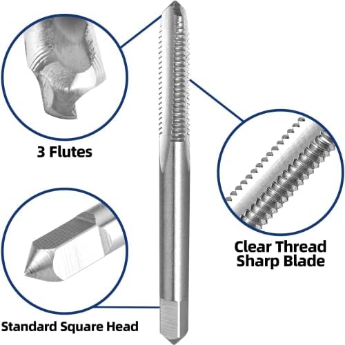 Трапови на метрички машини 4-40 UNCONCOUNT 3 DRIGHT FLUTES THERE TRAPPING DIY алатка