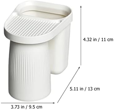 Алипис Ѕид Четка За Заби Држач Ѕид-Монтирани Паста За Заби Диспензерот Четка За Заби Држач со 2 Магнетни Чаши Бања Ѕид Организатор Додатоци 13х9, 5Х11СМ