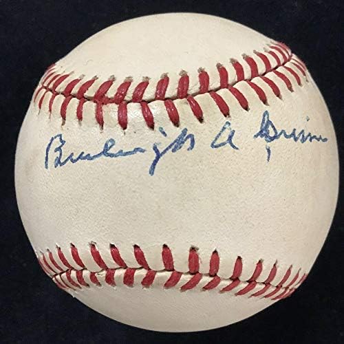 Burleigh Grimes потпиша бејзбол Феини Пирати кардинали Аутограм WSC HOF JSA - Автограмирани бејзбол