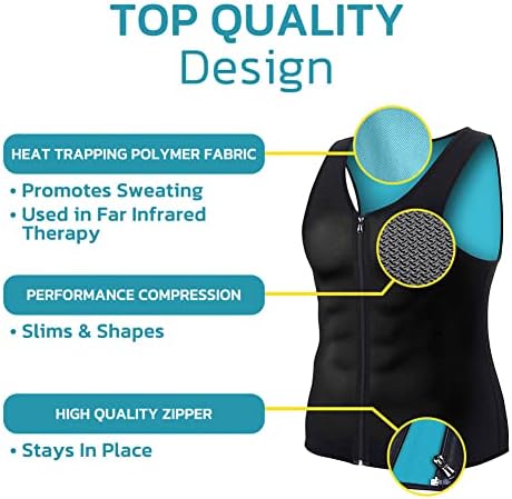 Lonvear Manson Gynecomastia Compress Zipper Vest, cgtfy gynecomastia compress резервоар на врвот, кошула за компресија на градите за мажи