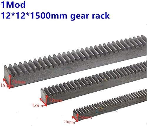 LXIAOBO - G 10pcs Pinions 1Mod 12x12x1500mm 1 Модул Висока Прецизност Брзини Решетката Челик 1M 15T 20T 25T 30T Создаден