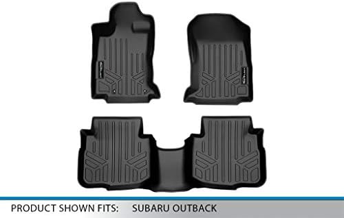 SmartLiner All Time Custom Fit Mats Days 2 Row Постави црно компатибилно со 2020-2023 Subaru Outback/Legacy