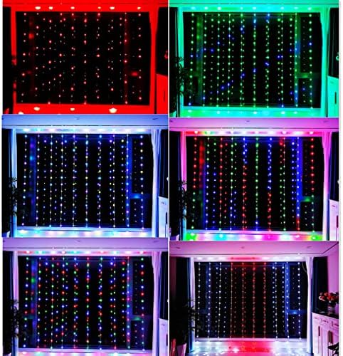 Божиќна паметна апликација за завеси на завеси, 16 милиони бои на виножитото, мулти-динамични режими на светлина, синхронизација