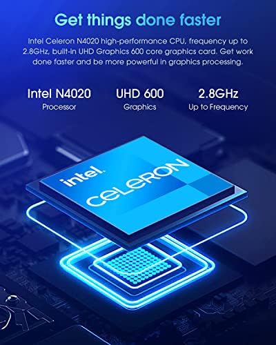 Chuwi HeroBook Pro 14.1 Лаптоп, 8GB RAM МЕМОРИЈА 256GB SSD, Windows 11 Лаптоп, 1tb SSD Прошири, Интел Celeron N4020, 2k FHD IPS Дисплеј, Ултра Тенок, Мини-HDMI, 5G WiFi, USB3. 0, Веб Камера, TF Картичка