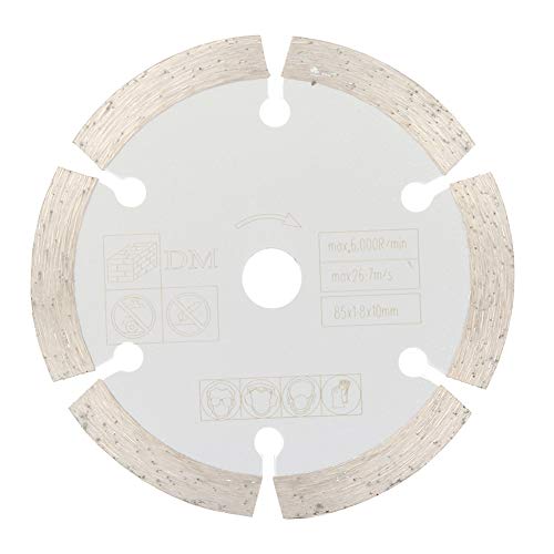 FtVogue ftvogue Diamond Circular Cut Cut Wood Изработување Алатка за сечење диск 85мм x 10мм, сечило за пила