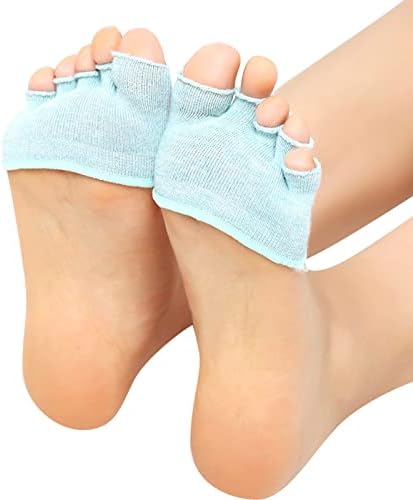 Чорапи за жени жени јога спорт не лизгаат отворени прсти чорапи половина затегнување на петици пет без шоу чорапи кул чорапи за мажи