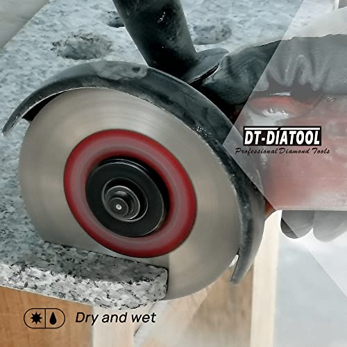 DT-Diatooll Diamond Saw Saw Dil Cutting Disk 5 Inch за 7/8 ”- 5/8” мелница за агол на арборот за сечење на порцелански керамички мермер