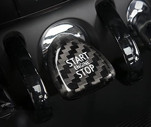 Епар Ново Копче За Стартување На Моторот Од Јаглеродни Влакна Компатибилен Со Мини Купер Ф55 Ф56 2013-2020