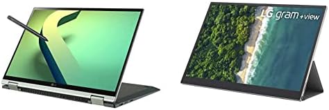 LG Пакет Грам 14t90q 2-во-1 Таблет-Лаптоп, 14 IPS Дисплеј, Intel evo 12th Gen i7 1260p Процесор, 16gb LPDDR5, 1TB NVMe SSD, WiFi