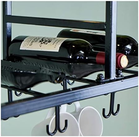 Wxxgy Креативна декорација на наопаку држач за бројач на шалтер за висина за закачалка Европска куќа за грозје за грозје за вина, држач за вино