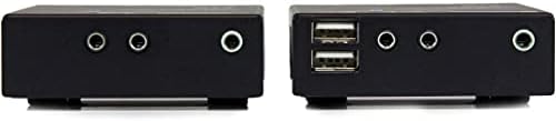 StarTech.com HDMI Над Cat5e / CAT6 Hdbaset Екстендер со 4-Порт USB Центар, IR И Моќ Над Кабел-295 ft-Ultra HD 4K