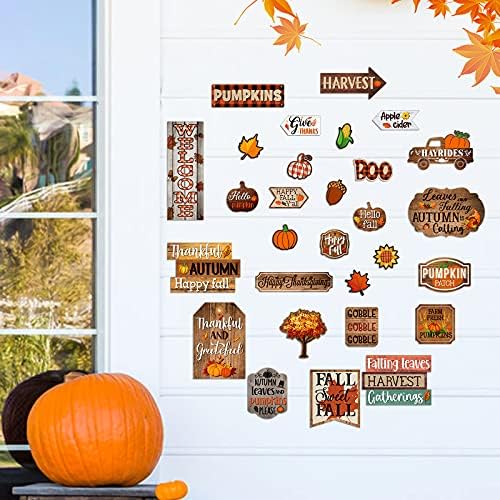 29 парчиња Дома слатка училница есен билтен украс за добредојде тикви среќни пад на благодарноста на благодарноста граници декорити