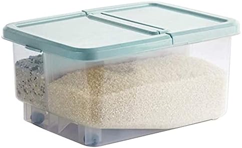 Складирање на храна Syzhiwujia, сад за складирање на ориз за складирање пластика одвоена ориз кофа од ориз кутија кујна запечатена кутија за
