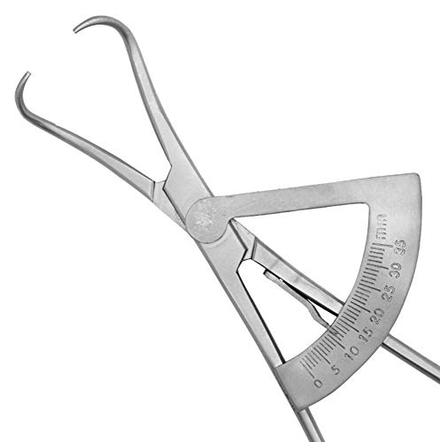 Дебелина на забите Опсег на Мерење На Коскениот Дебеломер 0-35 мм Реставративни Инструменти