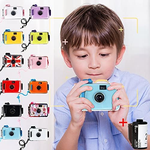xy4mW2 Ретро 35mm Филмска Камера За Еднократна Употреба Рачна Будала Оптичка Камера Детски Подароци