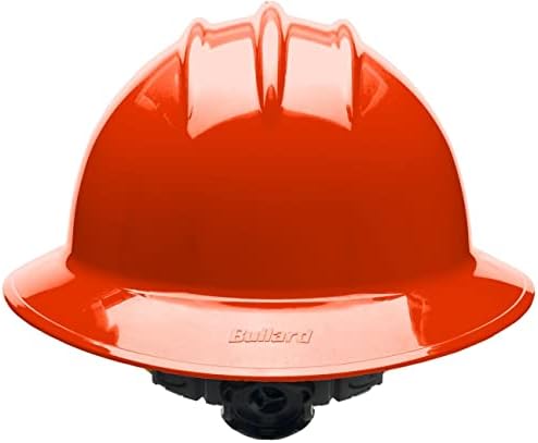 Bullard Class E Non-vented Full Bread Security Hard Hat со 6-точки суспензија на рачката и подлогата за памучни веѓи