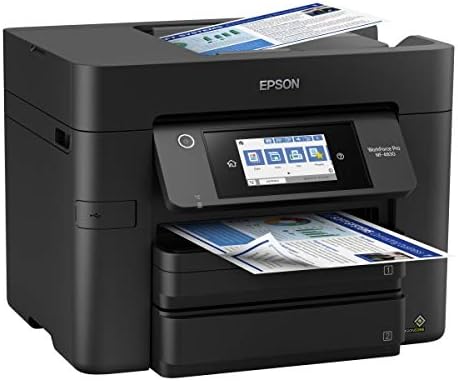 Епсон Работна Сила ПРО WF-4830 Безжичен Сите-Во-Едно Печатач Со Авто 2-Еднострани Печатење, Копија, Скенирање И Факс, 50-Страница ADF, 500-Лист