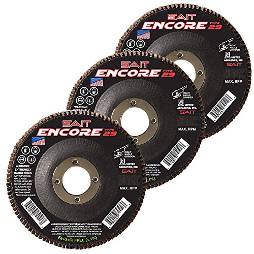 Sait Encore Flap Discs Type 29 40 Grit 4-1/2 инчи размавта дискови QTY 10