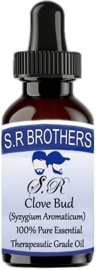 S.R браќа каранфилче пупка чисто и природно есенцијално масло од одделение со капка 50мл