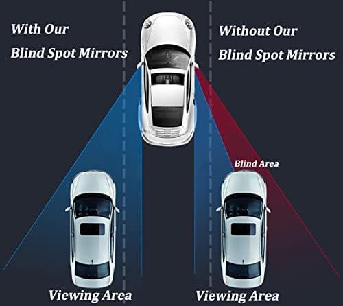 Obtanim 2 пакет слепи точки на автомобил огледало 2 инчи прилагодлив HD стаклен тркалезен автомобил од страна на задниот поглед Конвексен огледало