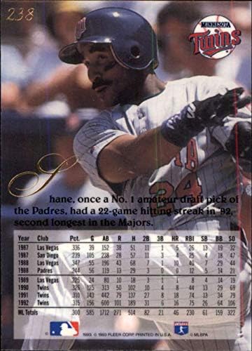 1993 Флер 238 Шејн Мек Минесота Близнаци МЛБ Бејзбол картичка НМ-МТ