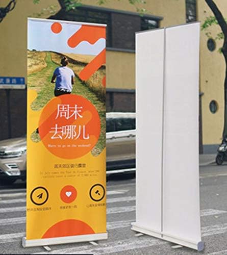 Превртете го банер штандот пластичен челик повлечен трговски шоу -приказ на промоција на знак на знак за трговија со торбички, изложба