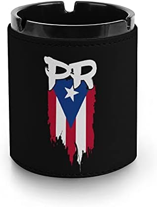 Порто Рико Флеј ПР Порто Рикан Борикуа Цигара од пепел од кожна лента за пушење на пепел за декорација на десктоп за домашна канцеларија