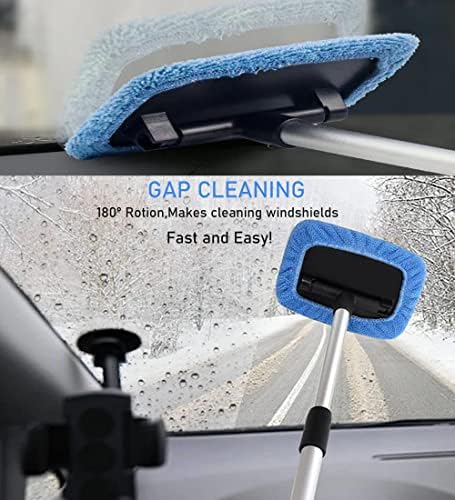 Алатка за чистење на шофершајбната 22.8 Инвакција за средства за чистење на прозорецот за чистење на прозорецот Внатре што може да се прошири