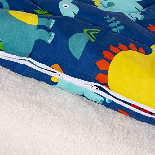 Uomny Toddler Nap Mat for Boys Toddler Sleeper Bag Dinosaur Space Toddler Slumber Bag Детска вреќи за спиење за момчиња дремнете душеци